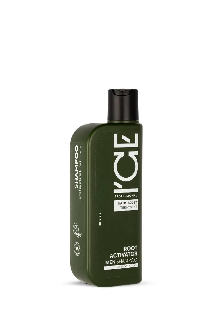 04492E Root Activator Men Shampoo. Anti-hair loss, 250 ml side.webp
