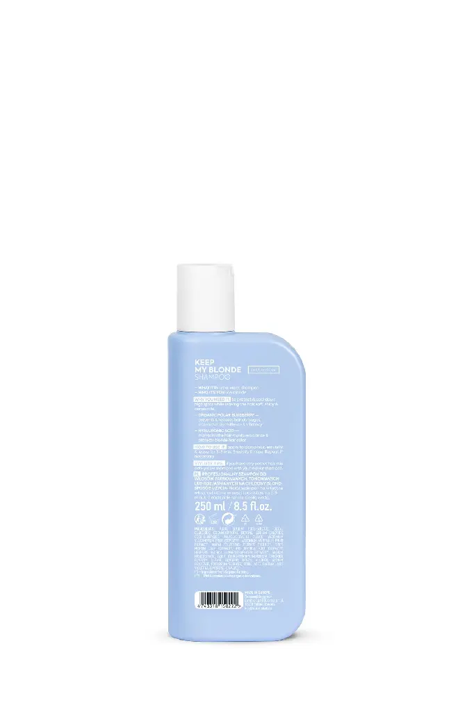 50222E_5 Keep My Blonde Shampoo Anti-yellow, 250 ml back.webp