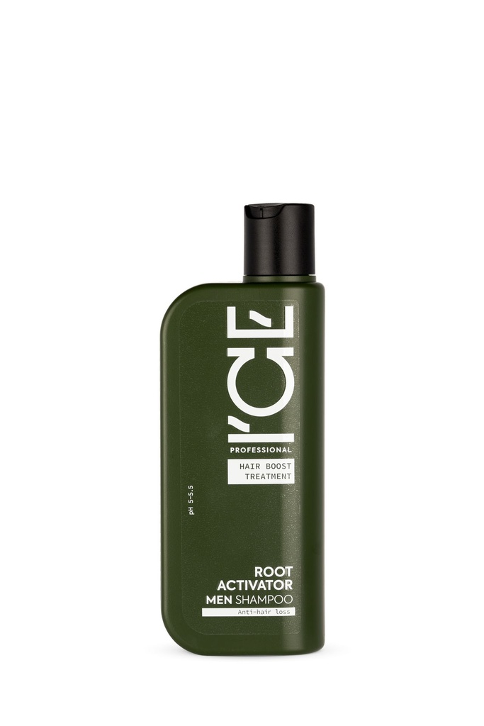 [ICE Professional- Men] ICE. Root Activator Men Shampoo. Anti-hair loss, 250 ml