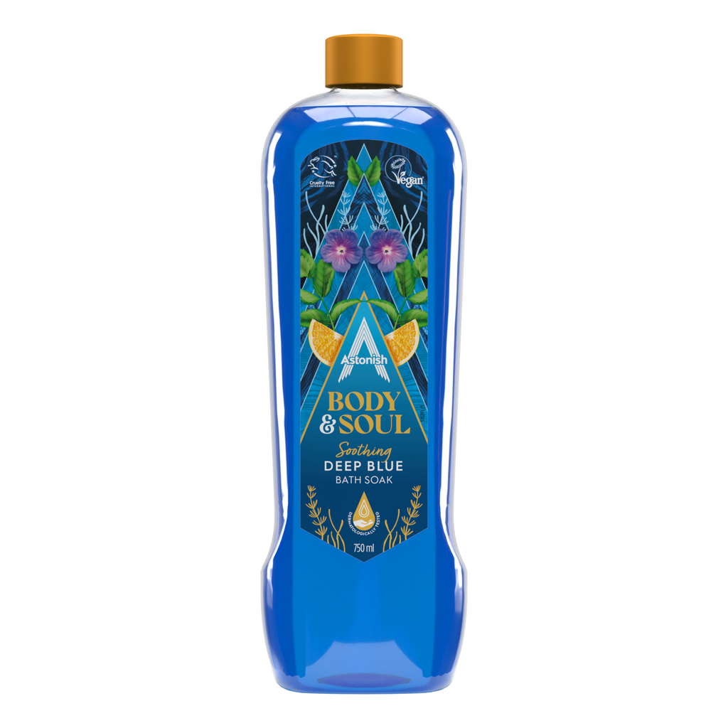 [C5152] ASTONISH BATH SOAK SOOTHING DEEP BLUE 750ml - Case of 8