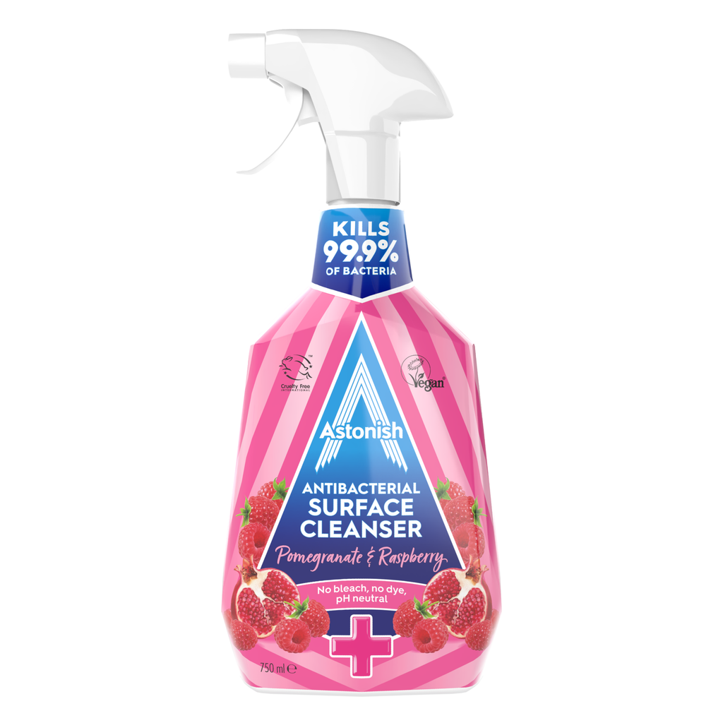 [C3420] ASTONISH ANTIBAC POMEGRANATE & RASPBERRY 750ml - Case of 12