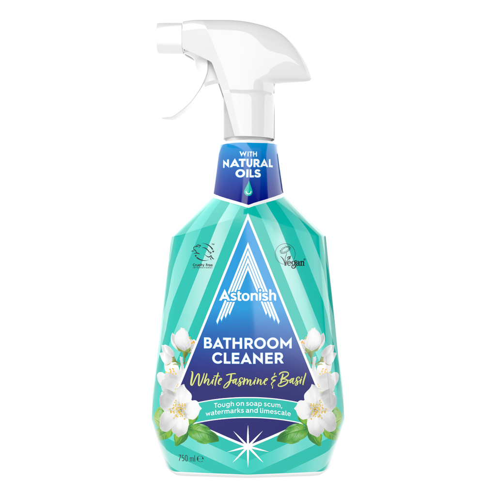 [C9716] ASTONISH BATHROOM CLEANER WHITE JASMINE & BASIL 750ml - Case of 12