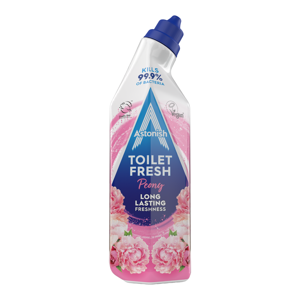 [C2035] ASTONISH TOILET GEL PINK PEONY 750ml - Case of 12