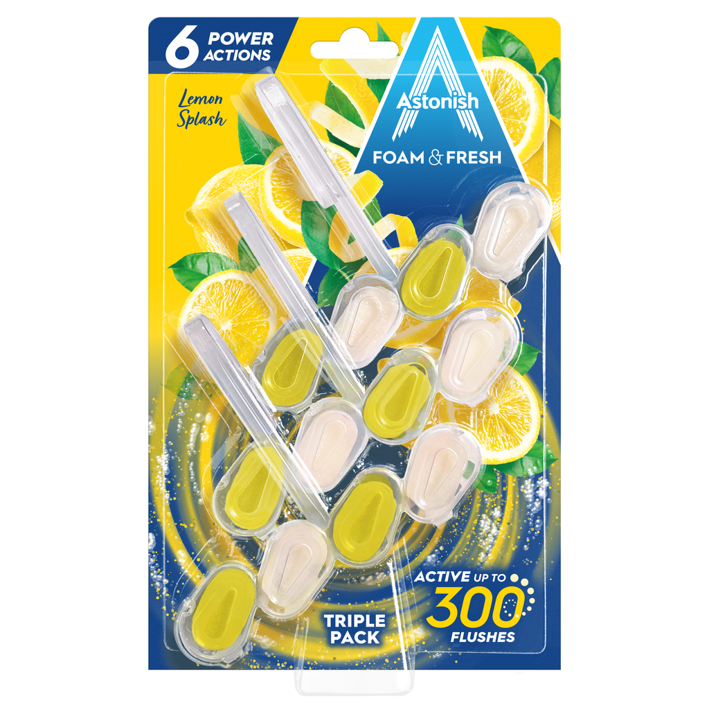 [C2106] ASTONISH RIM BLOCK LEMON SPLASH 3pk - Case of 9