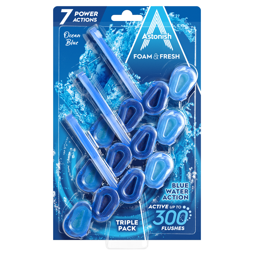 [C2120] ASTONISH RIM BLOCKS OCEAN BLUE 3pk - Case of 9