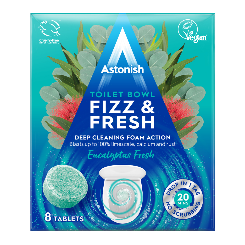 [C2155] ASTONISH TOILET TABS EUCALYPTUS FRESH 8s - Case of 12